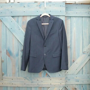 LY Adams Italy Navy Blazer Wool Size US 38 Italian 48 L’Exception